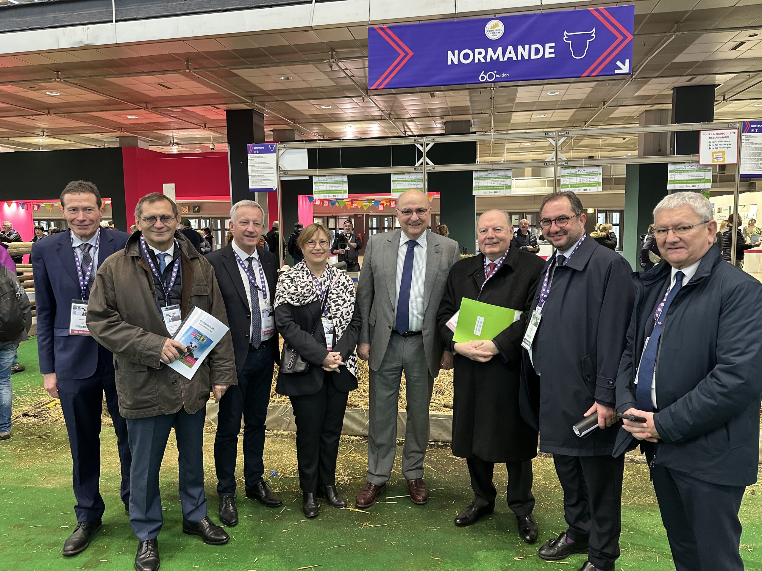 Visite d'Hervé Marseille et d'une délégation de l'UDI au Salon International de l'Agriculture