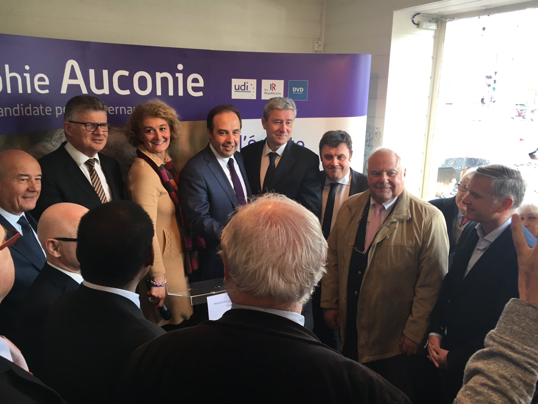 Déplacement de Jean-Christophe Lagarde en soutien à Sophie Auconie
