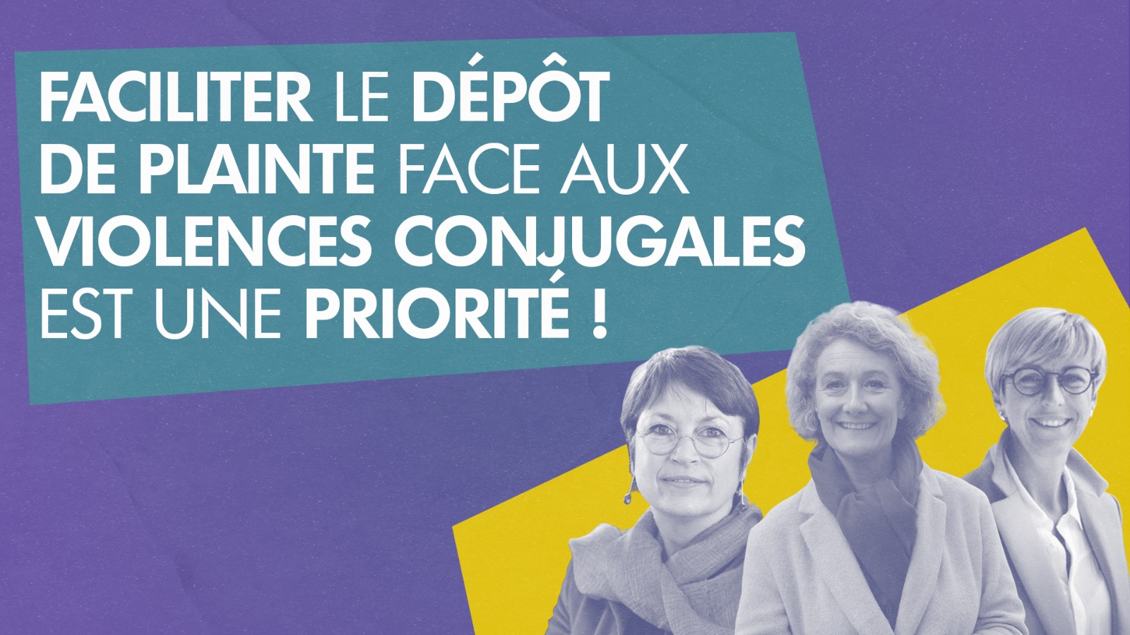 Violences conjugales : faciliter le dépôt de plainte est une priorité !