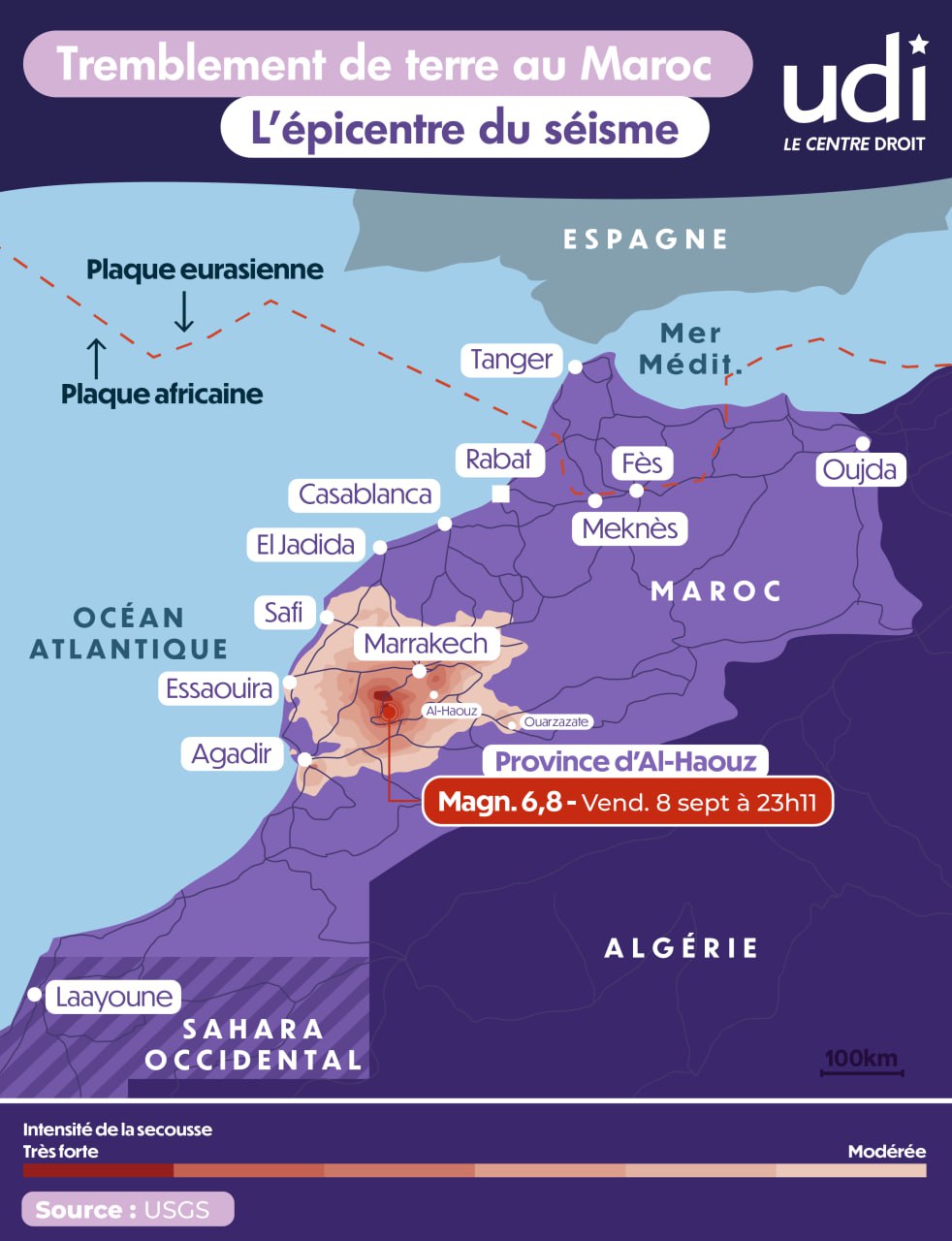Catastrophe au Maroc : l'UDI se tient aux côtés des sinistrés